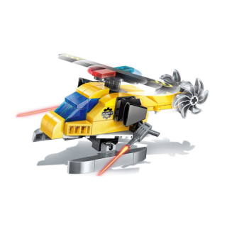 Építő játék, Qman 1408-5 | Lego kompatibilis | 94db | Szállító helikopter