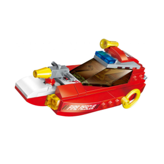 Építő játék, Qman | Lego -kompatibilis | 79db Tűzoltó gyorshajó