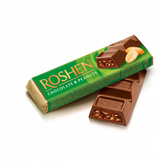 Csokoládé, Roshen 38g Mogyorós