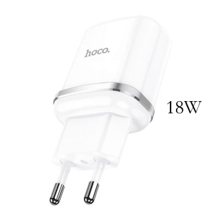 USB töltő 220V, 18W | Hoco N3 | Fehér