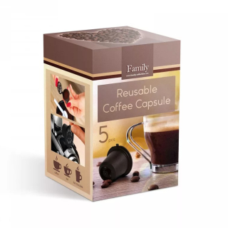 Nespresso kompatibilis Újratölthető műanyag kávékapszula 5d, s 57368