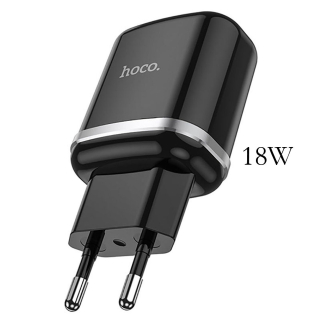 USB töltő 220V, 18W | Hoco N3 special hálózati gyorstöltő fekete
