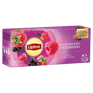 Tea, Lipton Málna-Bodza 20x1,6g
