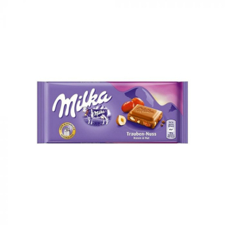 Csokoládé, Milka 100g Mazsola+mogyoró