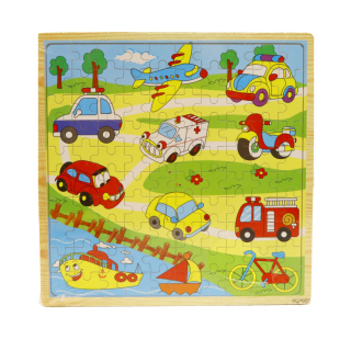 Kreatív játék, Puzzle Fa, járműves FA3895