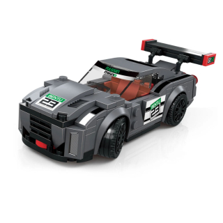 Építő játék, WANGEŽ 2874 | Lego-kompatibilis | 190db | Supercar szürke sportkocsi