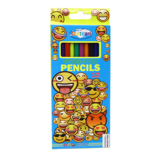 Színes ceruza, 12 szín Centrum Emojidex 87002