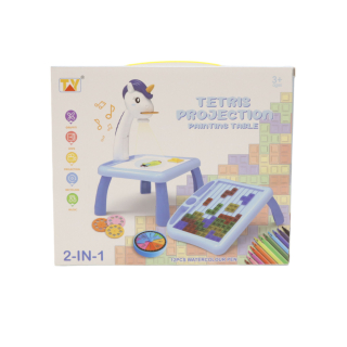 Kreatív játék, Unikornis Projektor+Tetrisz tábla No.22005