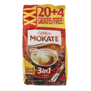 Instant kávé, Mokate 3in1 XXL 17g (20+4db)