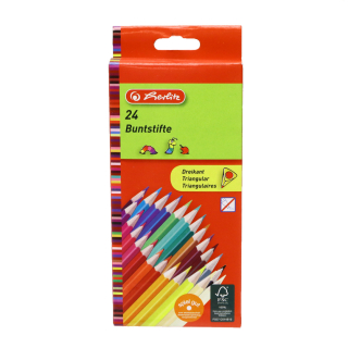 Színes ceruza, 24 szín Herlitz lakkozott