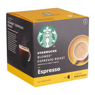 Kávé Kapszulás, Nescafe Dolce G. 12db Starbucks Espresso Blonde Roast